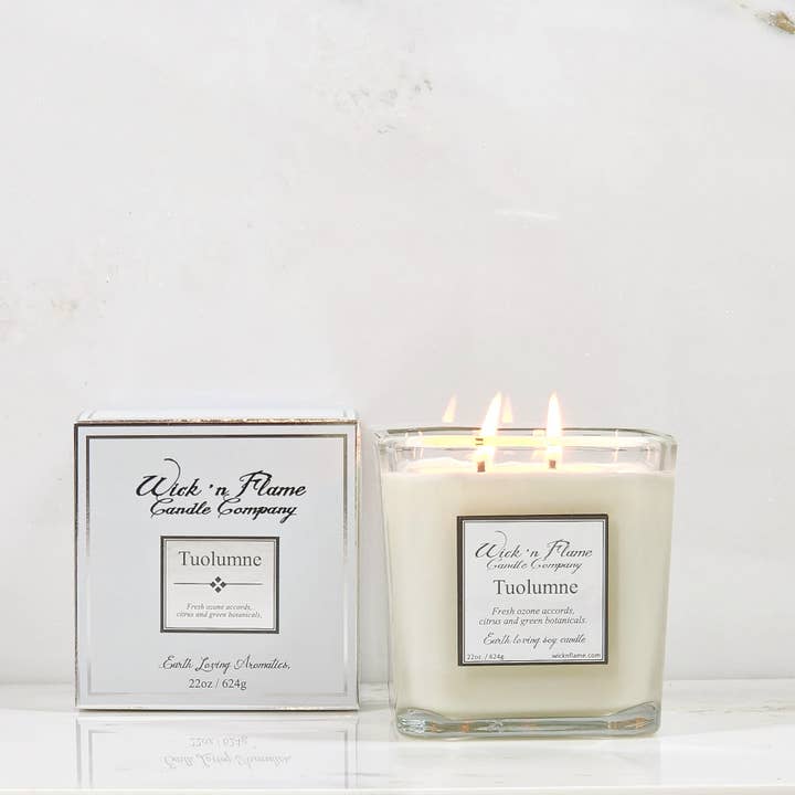 Tuolumne 22oz Cube for wholesale by Wick 'n Flame Candle Company