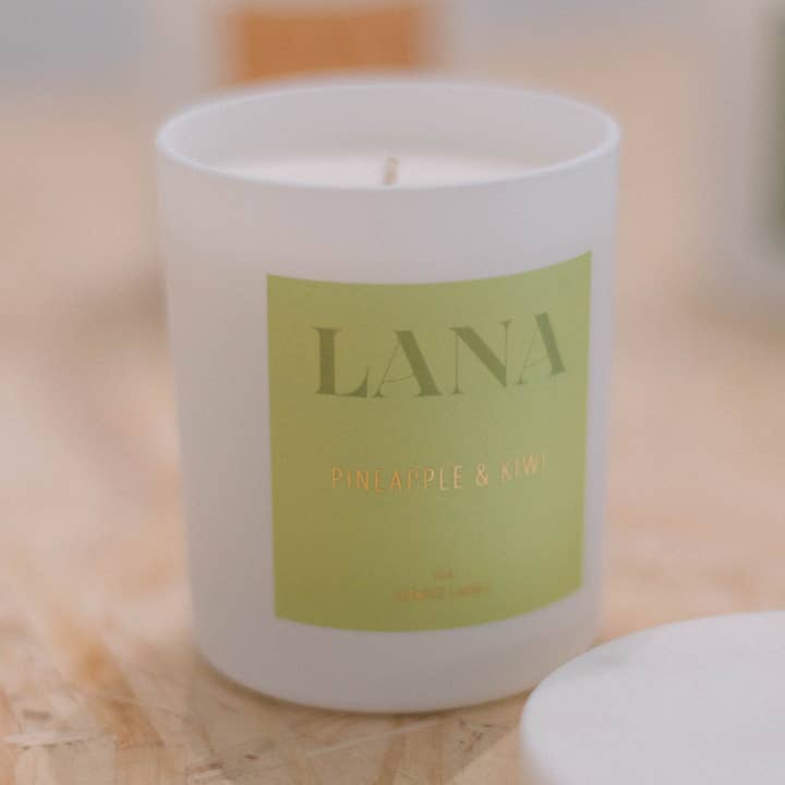 Lana : Pineapple & Kiwi : 6oz for wholesale by Scent.ily