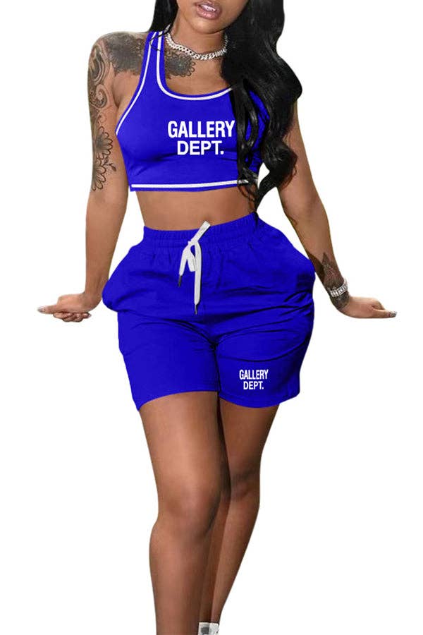 MB Fashion Wholesale - Wholesale Top & Short Set (NOT Loungewear) - Women's - MB FASHION O-NECK PRINTED SHORT SET 323LY11