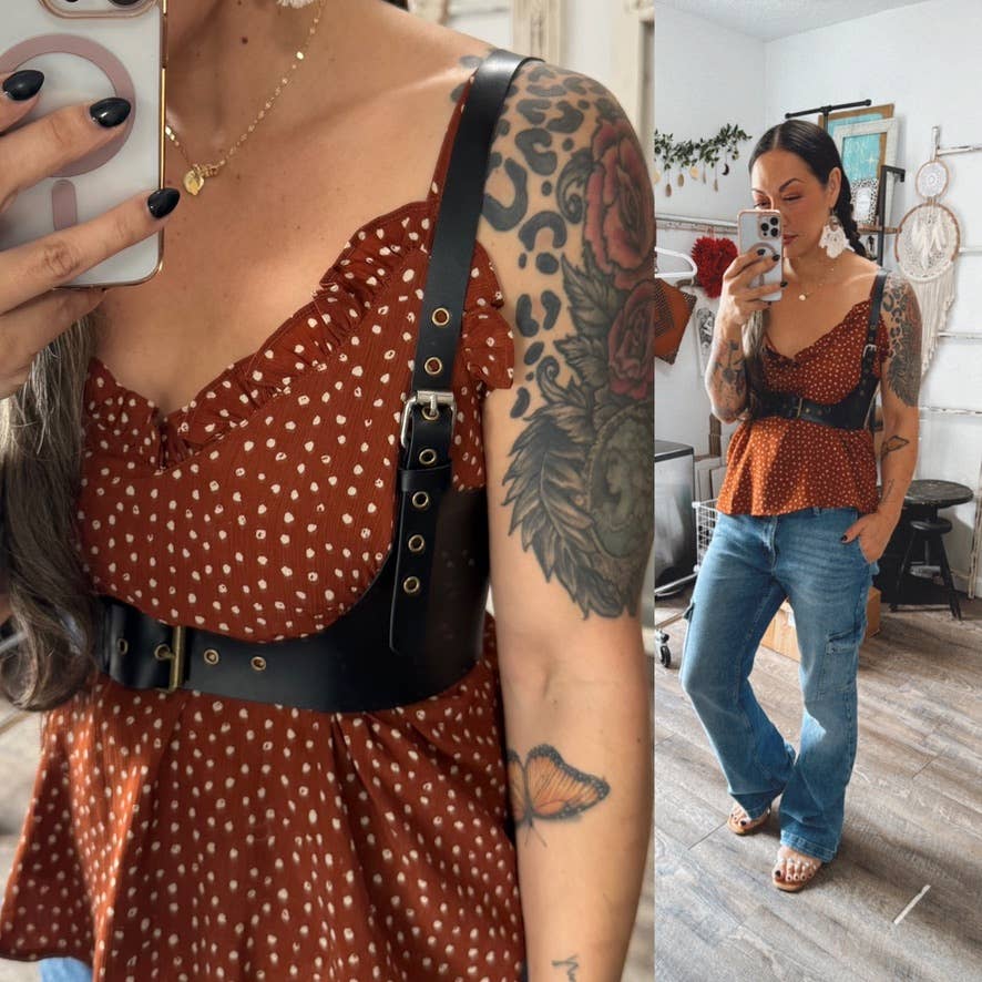 The House Of Gentry - Wholesale Belt - Women's - Black harness belt2