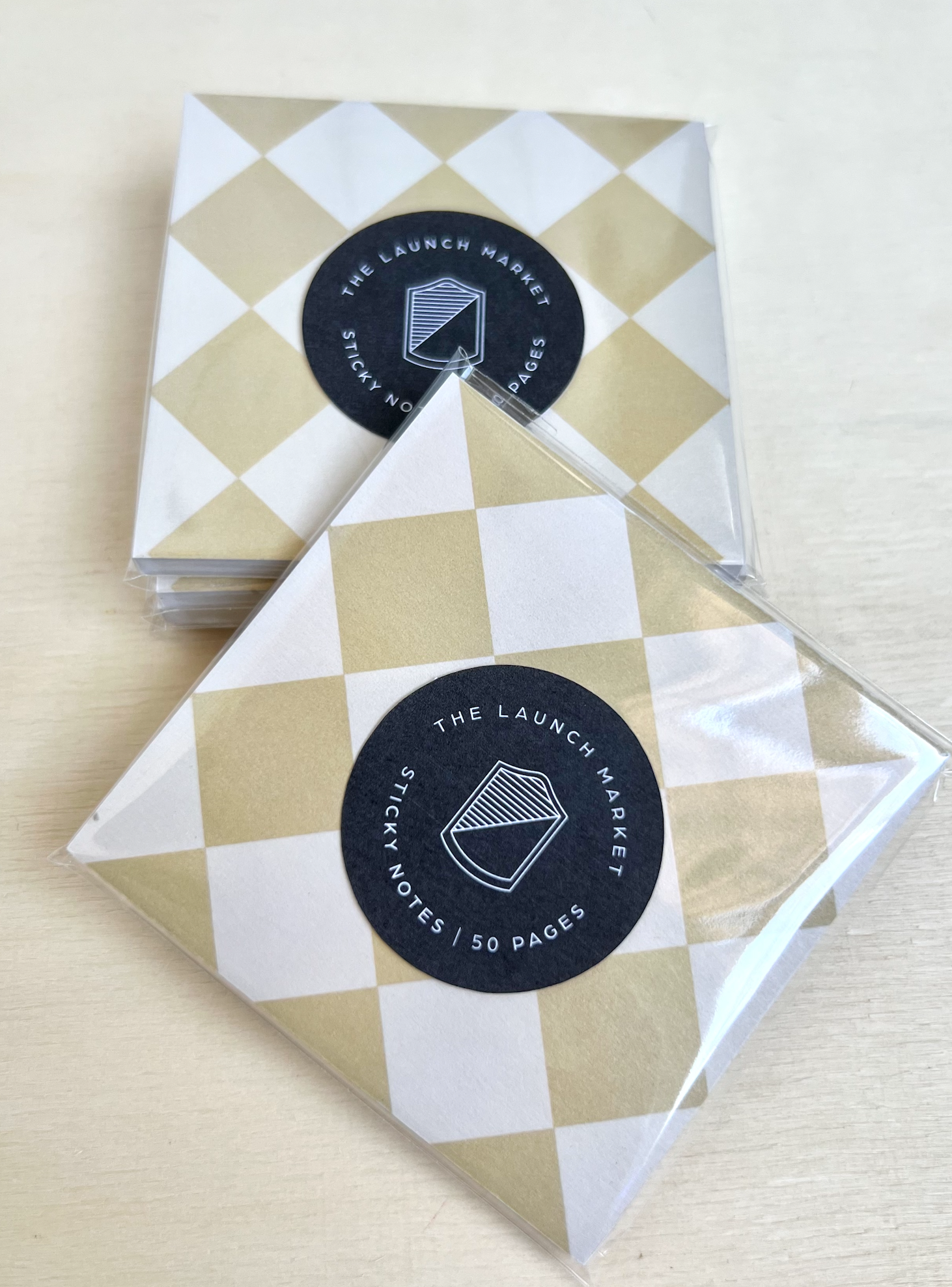 The Launch Market - Vendita all'ingrosso Bloc notes - Blocco note Checkmate Golden Stickie1