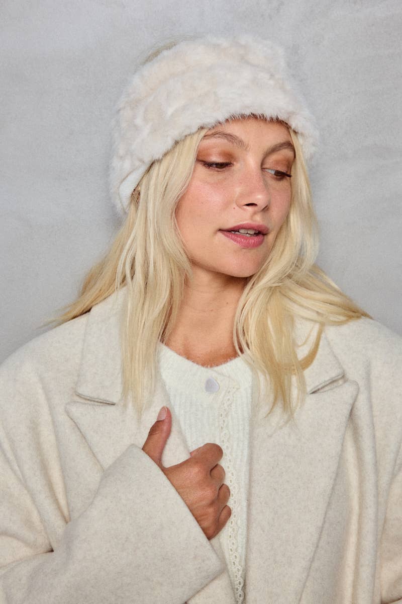 BYREN | ÉLINE L'ATELIER - Wholesale Fashion Headband - Women's - Faux Fur Headband MJ208SD4