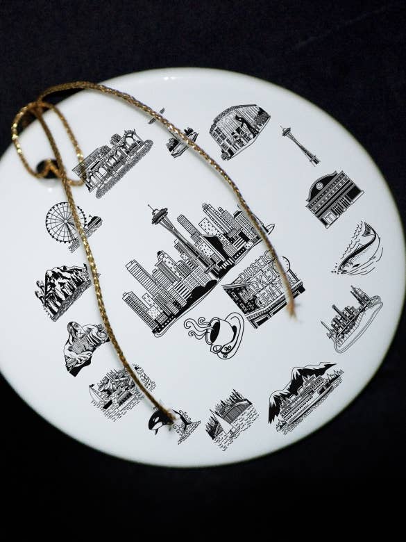 Adorno plano de Seattle para venta al por mayor de The Dish