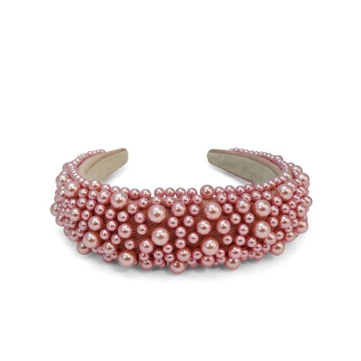AXESSI - Wholesale Fashion headband – women's - Pink Pearl Headband1