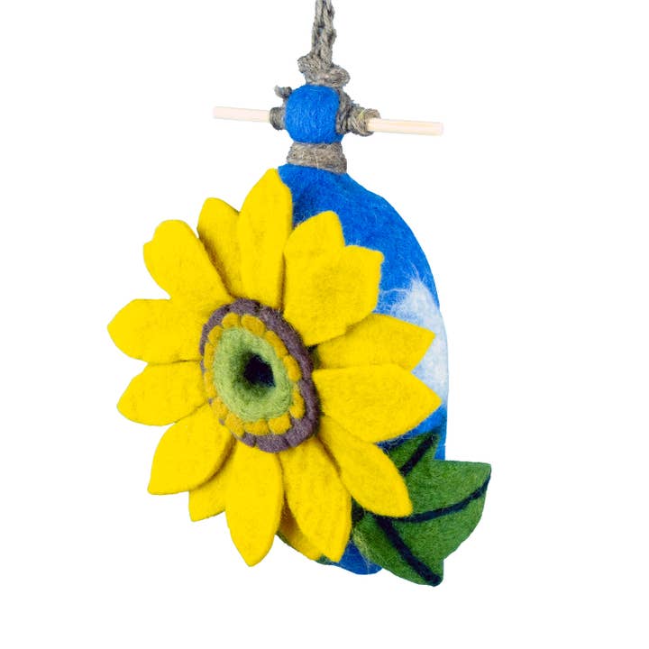 dZi Handmade - Wholesale Bird House - Sunflower Birdhouse