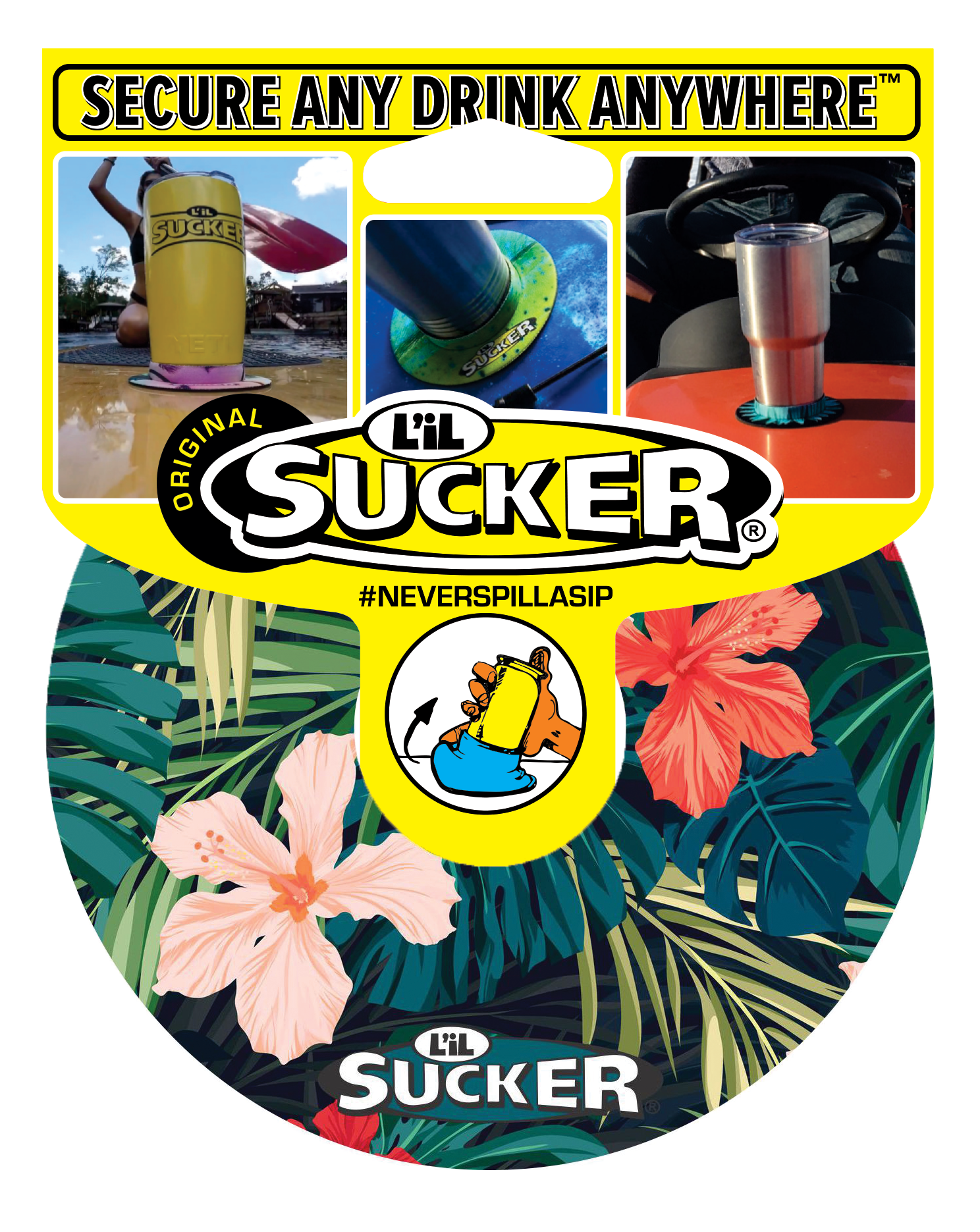 Lil Sucker - Wholesale Drink Huggers & Koozies - Tropical L'il Sucker Drink Hugger2