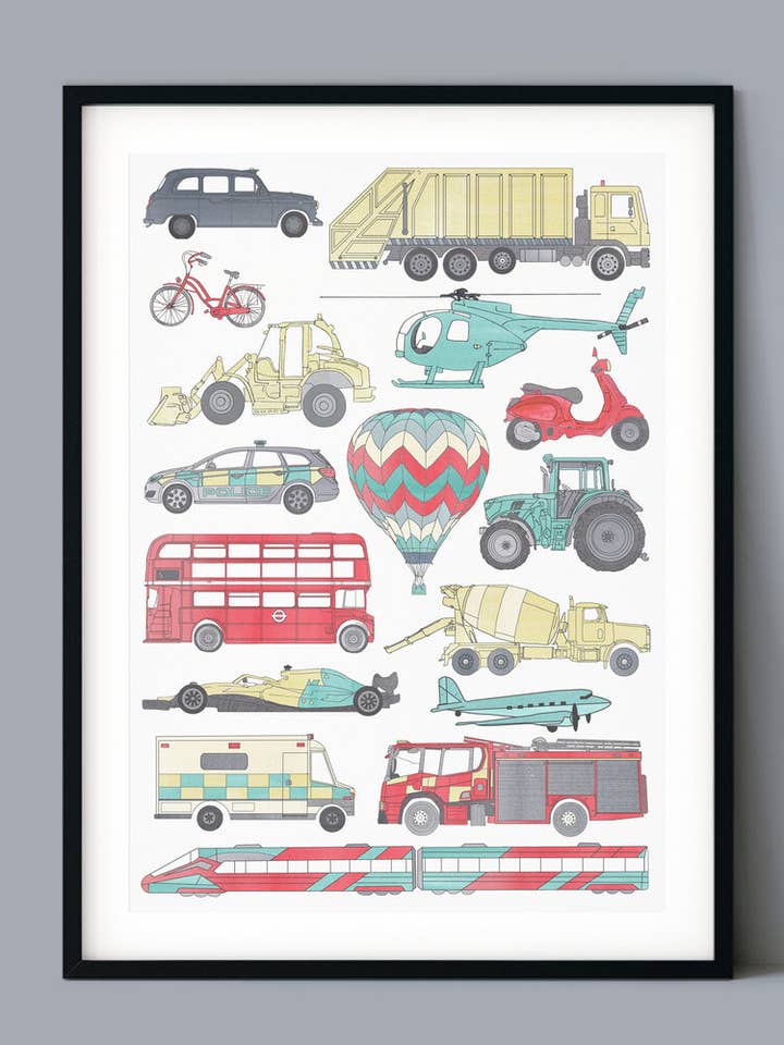 Saker som går - Illustrerat diagram för wholesale av Heather Victoria Design