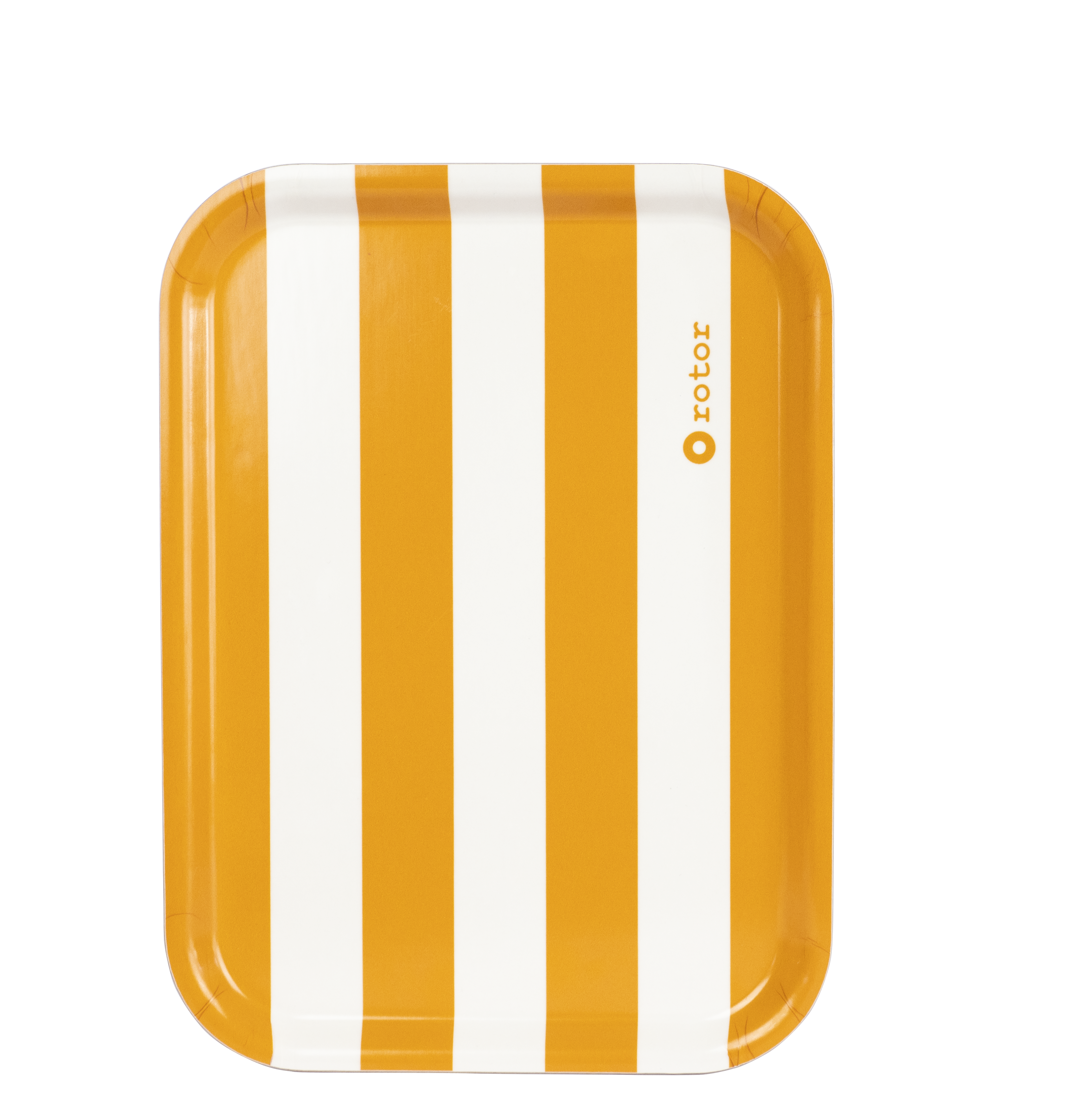 Rotordesign AB – wholesale Serving tray – Serving tray “Stripes” tangerine/white0