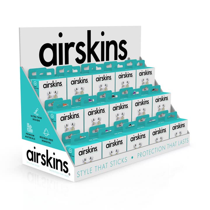 AirSkins Headphone Skin AirPods Pro/Pro 2, Pod 3, Pod 4 &PDQ for wholesale by Smithco Distributing