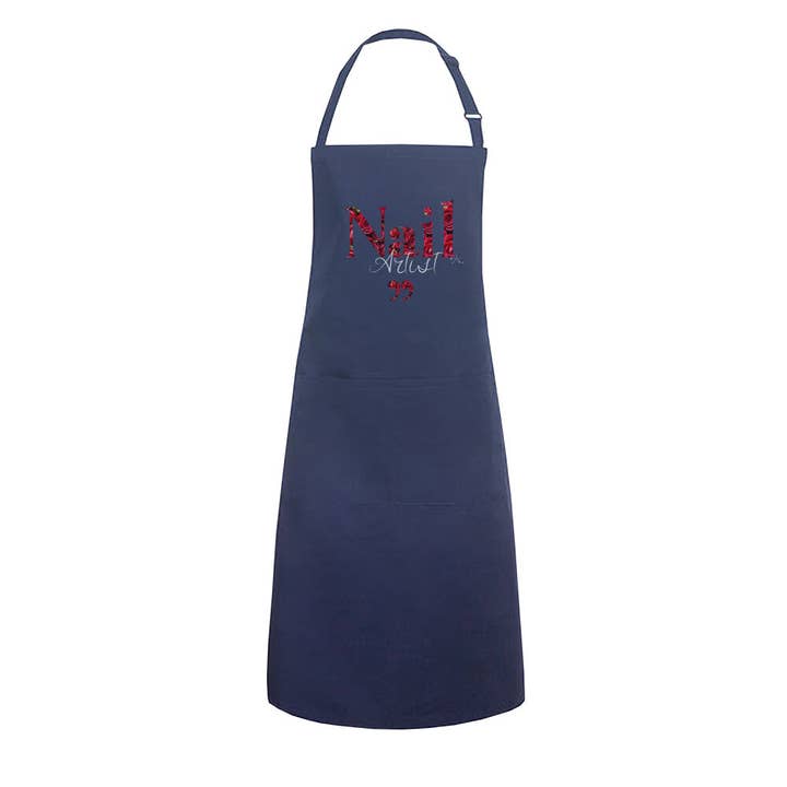 Doriana Cosmetics GmbH - Wholesale Apron - Apron with pocket - Nail Artist Red Roses4
