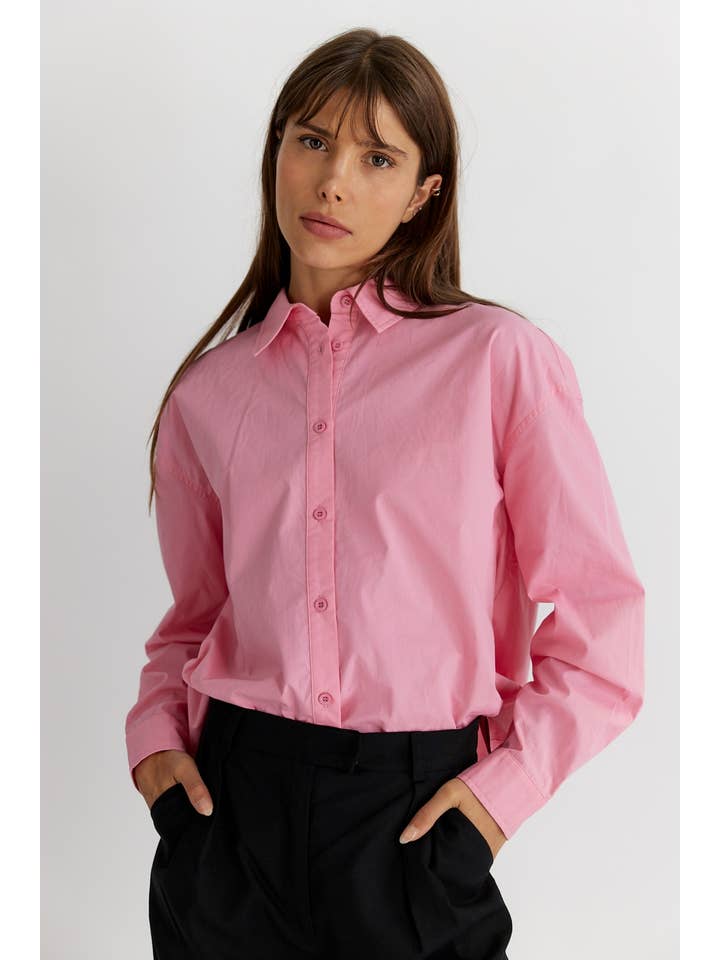 MOD REF - Wholesale Button Down Shirt - Women's - The Ema Top | Collared Button-Down Top41