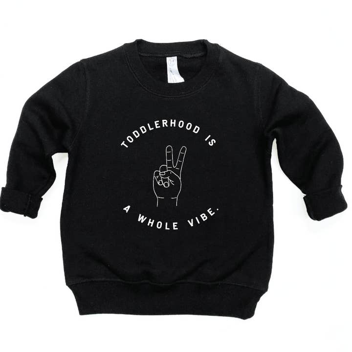 SBG Co. - Wholesale Sweatshirt - Kinderen - Toddlerhood is een Whole Vibe Pullover