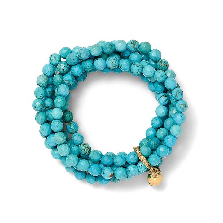 CC & Co by Catherine Canino - Wholesale Beaded Bracelet - Turquoise Sally