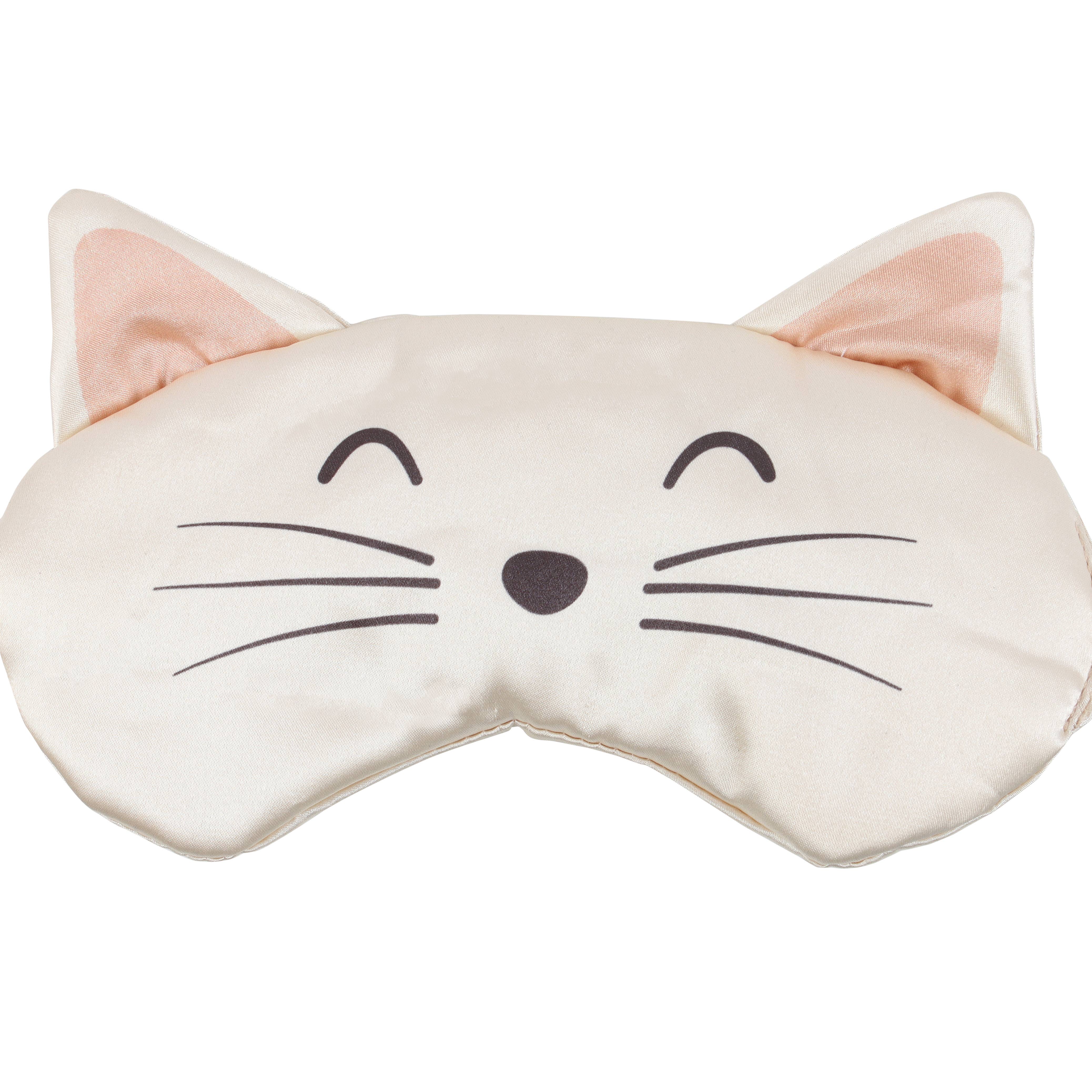 Nibble Distributors Ltd - Wholesale Sleep/eye mask - White Cat Face Sleep Mask2