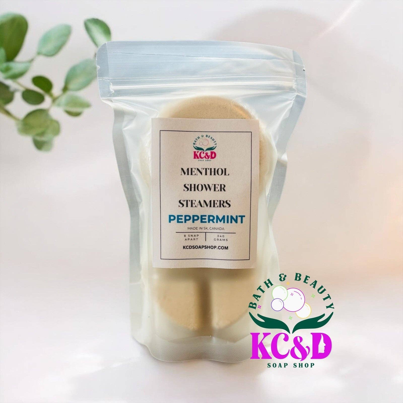 KC&D Soap Shop - Wholesale Shower Steamer/Bomb - Menthol Shower Steamers with Peppermint Essential Oil1