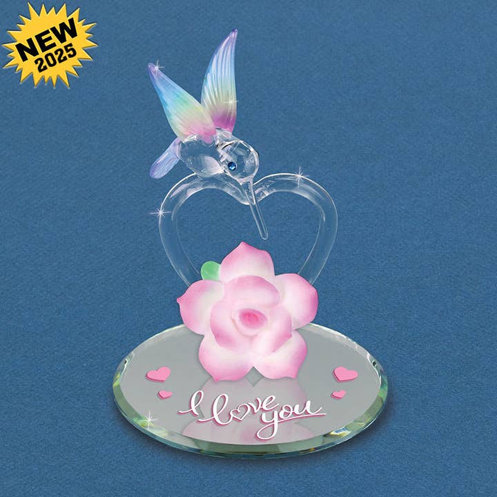P1 839-HL: Hummingbird "I Love You" for wholesale by Glass Baron