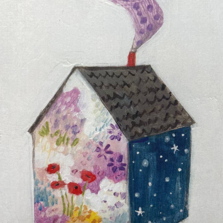 Amanda Blake - Wholesale Everyday Greeting Card - A home made of starlight and wildflowers - greeting card