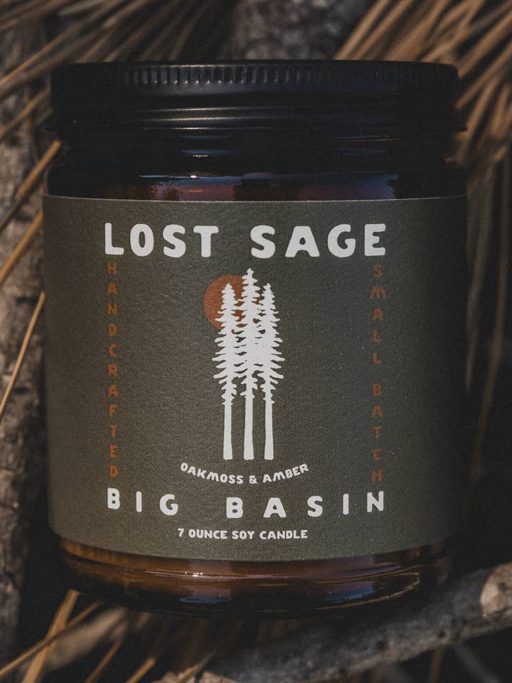 Big Basin Soy Candle for wholesale by Lost Sage