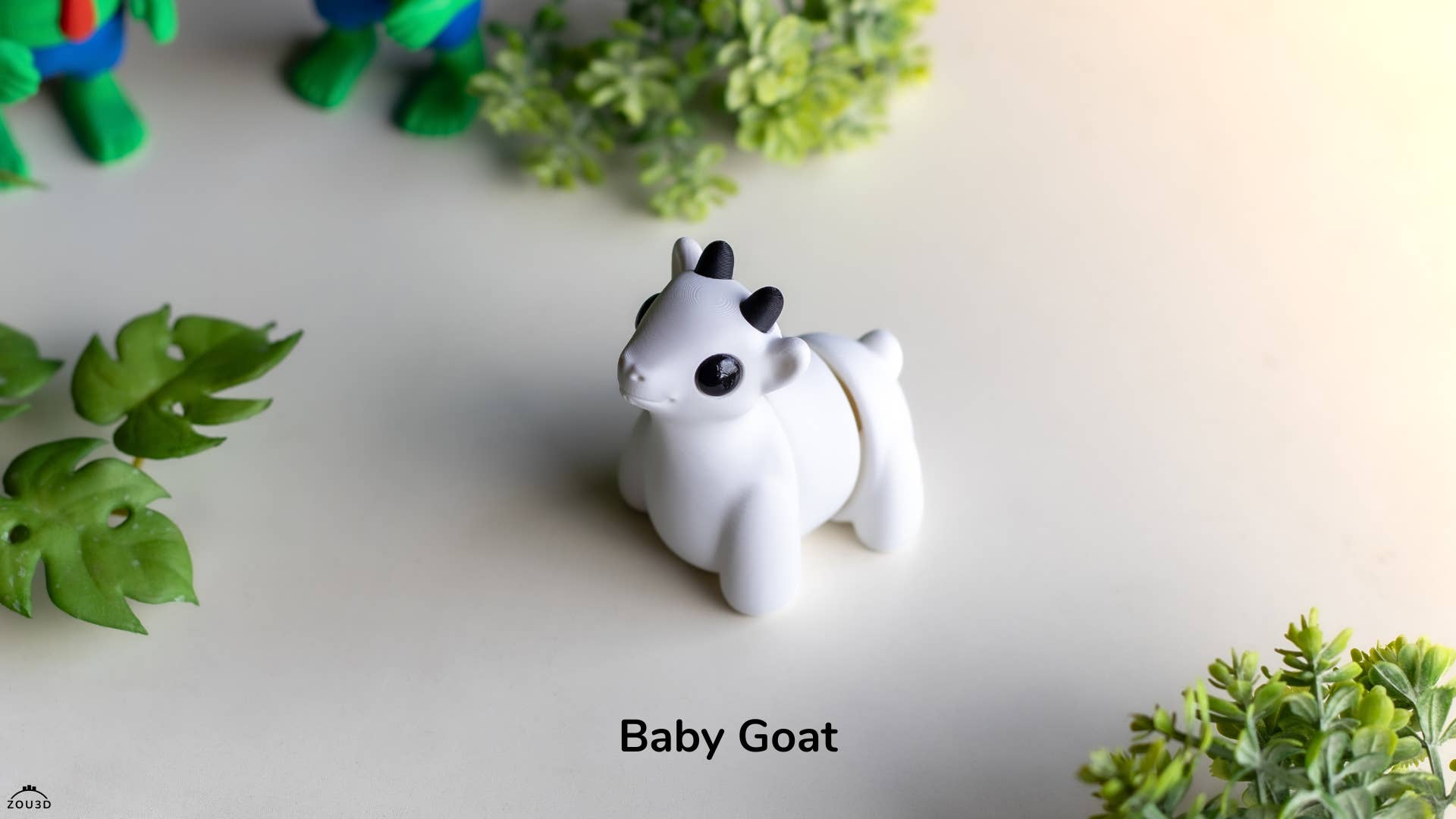Great American Designs - Wholesale Fidget Toy - Kids - Tiny Baby Goat 3D Printed Toy, Articulated Fidget Toy