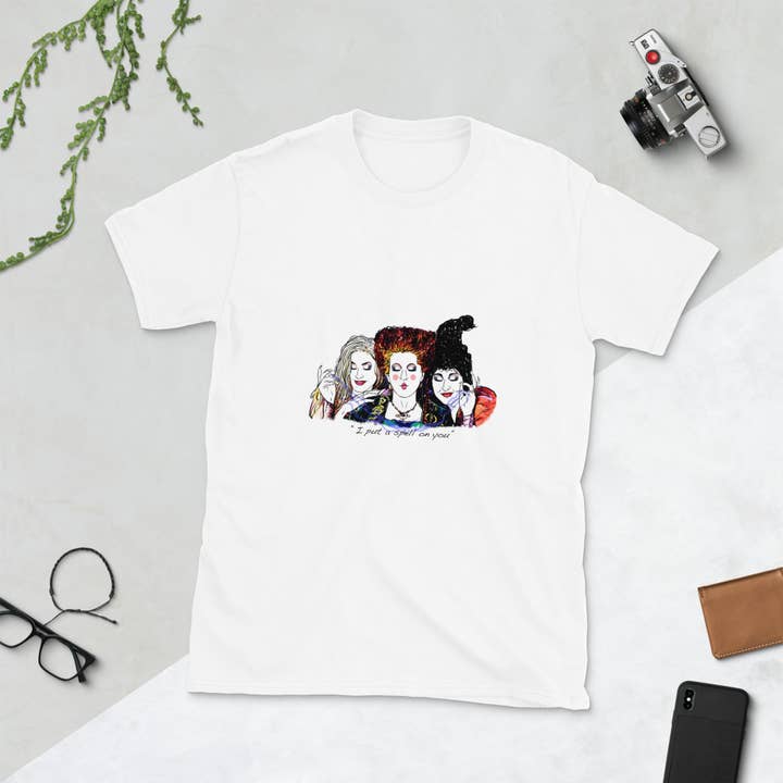 El loco del Pelo Rizo – wholesale Screen printed t-shirt – unisex – Hocus Pocus T-Shirt; Return of the Witches