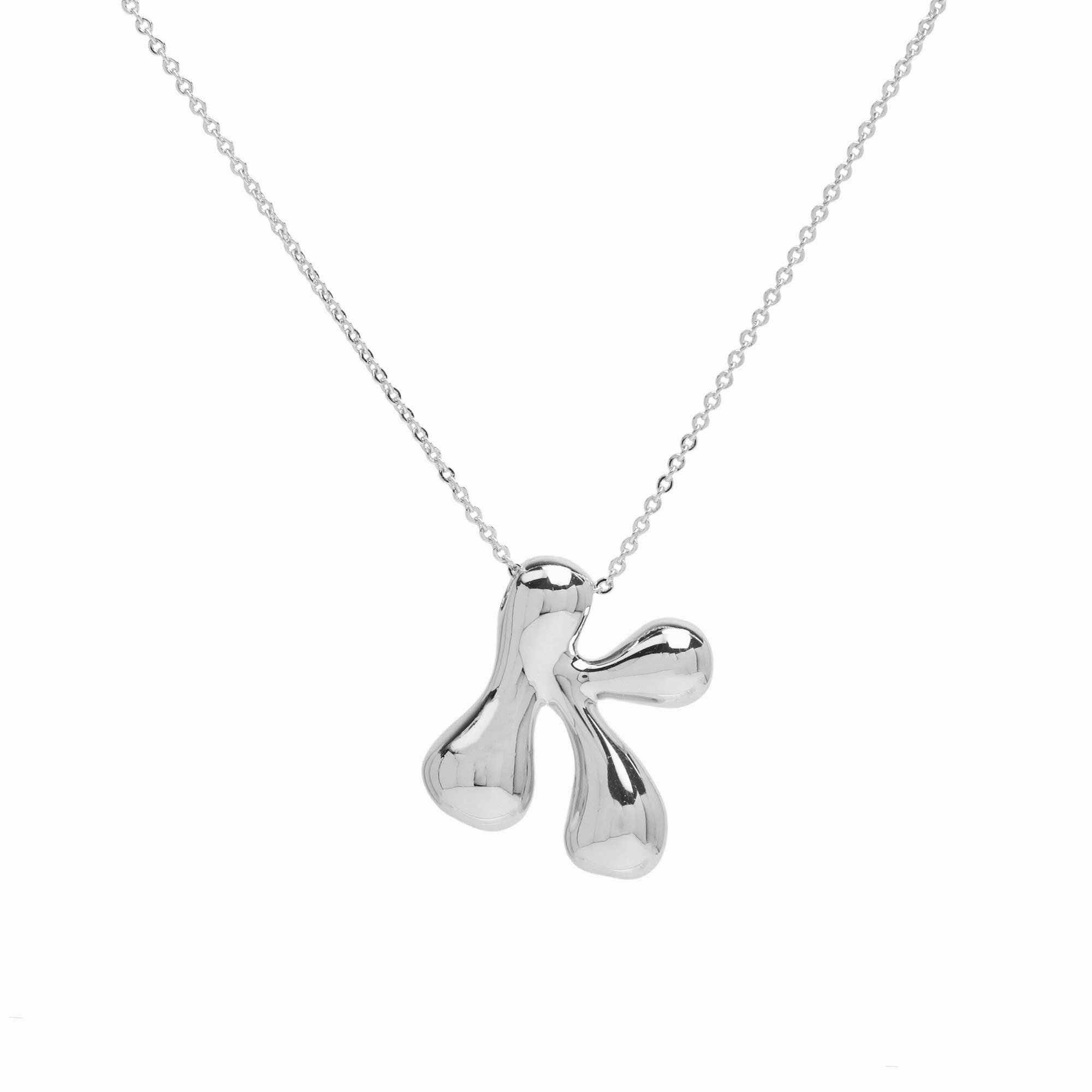 Savvy Bling – wholesale Pendant/charm necklace – Initial Waterdrop 18K Gold Necklace18