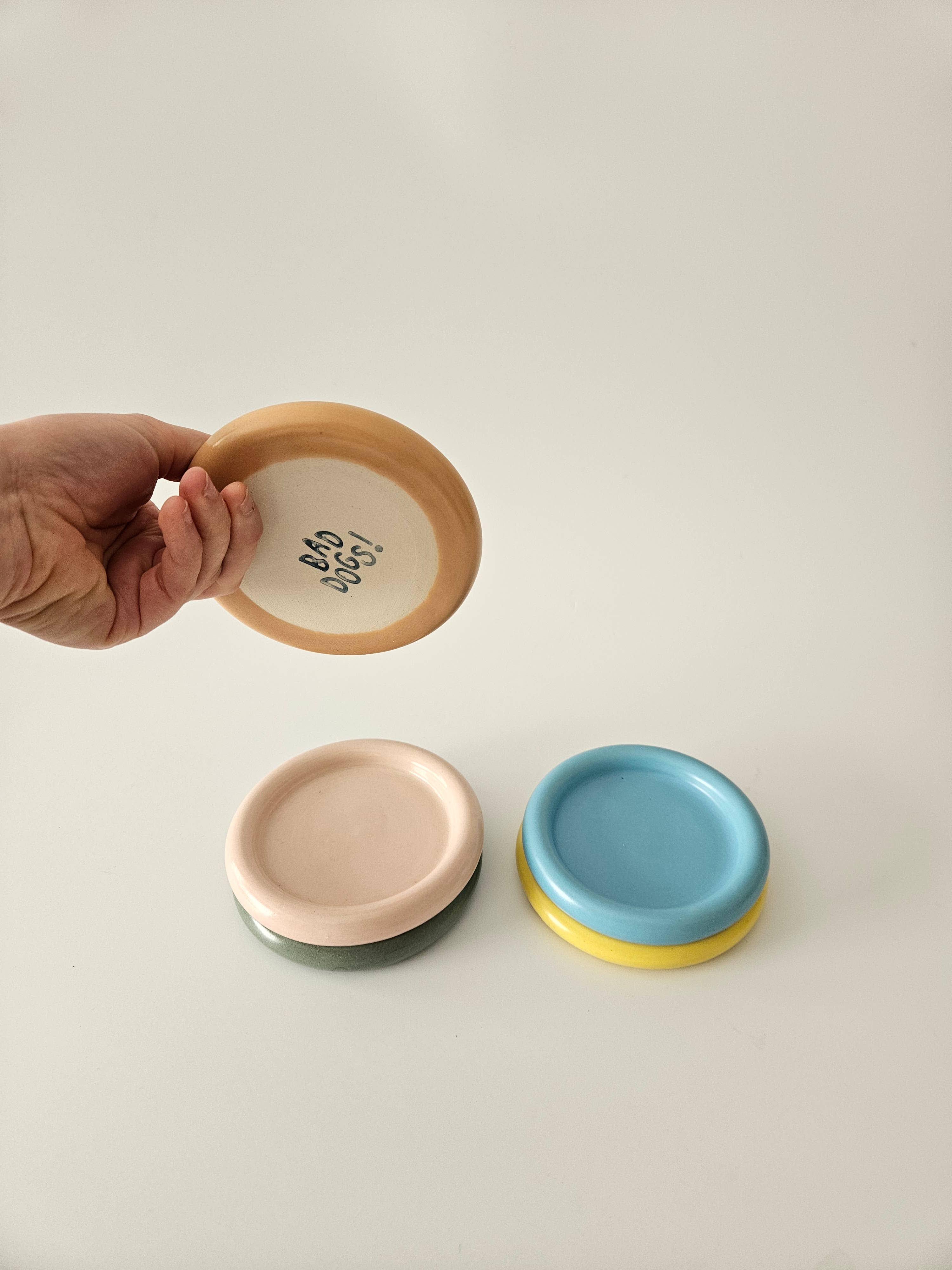 Bad Dogs Studio - Wholesale Decorative Plate/Dish/Bowl - Chunky Plate (Medium) • Handmade Ceramic Rounded Bubble Tray11