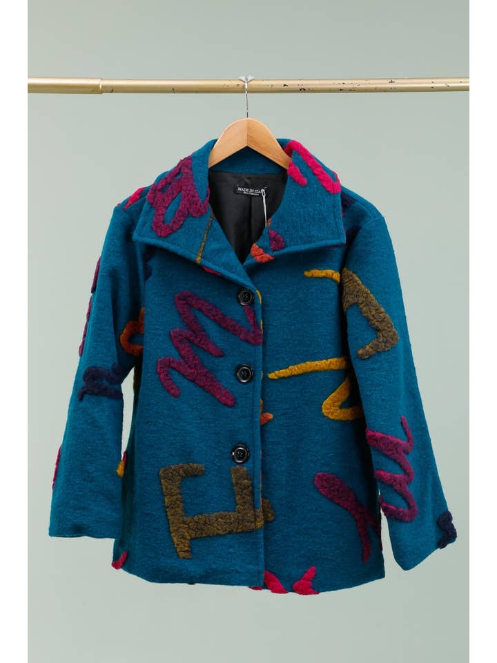 la maison des fibres naturelles – wholesale Jacket – Women's – Sublimated wool jacket 09028 80% Wool 20% Polyester14