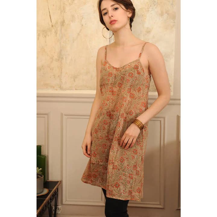 ROSANA Printed Cotton Voile Slip for wholesale by B A O B A B - Mode