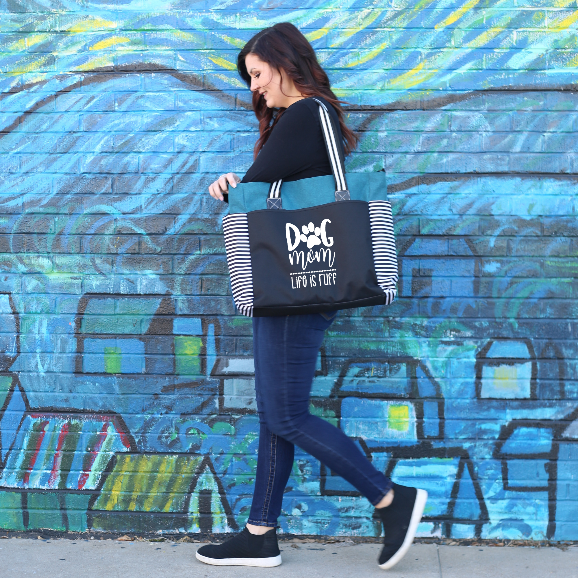 Brooke & Jess Designs – Sacola - Mulher por atacado – Coleção de bolsas tote Dog Mom10