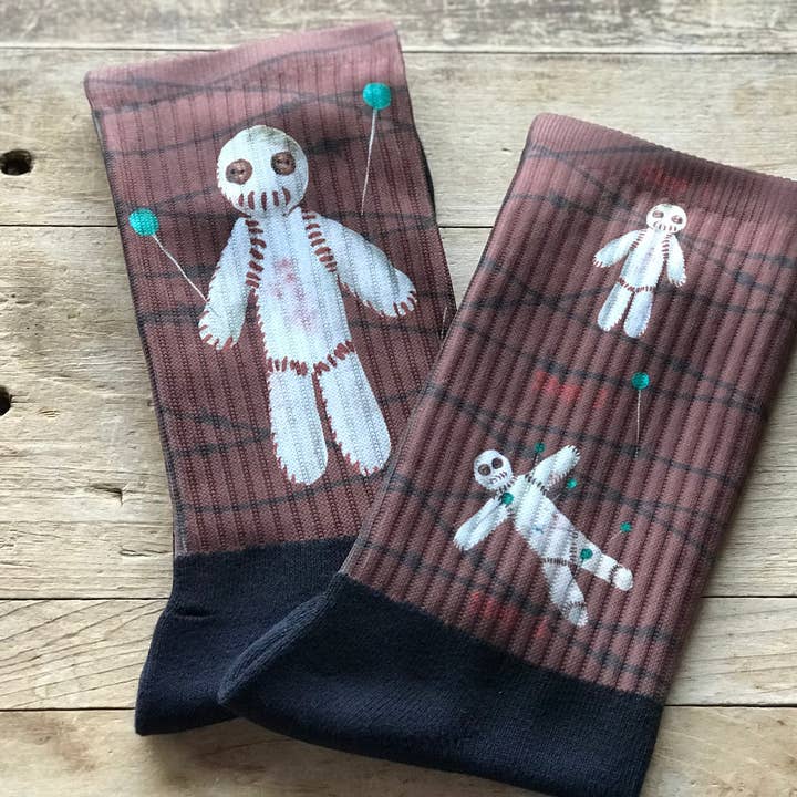 Voodoo Doll Crew Socks for wholesale by Simply Me • Gentlemen Est. 2017 LLC