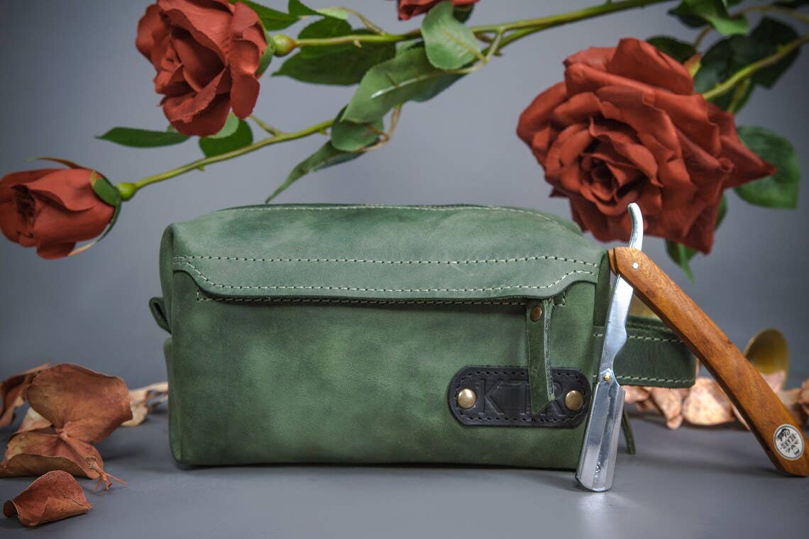 Pikore – wholesale Toiletry bag – men's – Leather dopp kit3