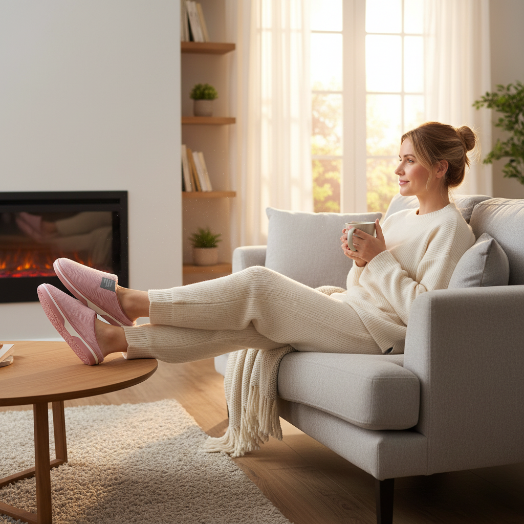 FLUFFERY - Vendita all'ingrosso Pantofole - Donna - Pantofole da Donna per Interni/Esterni con Suola in EVA (12 Paia)1