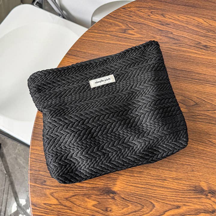 Dipped Shop - Wholesale Makeup/Cosmetic Bag - Solid Color Portable Makeup Bag DP25C5987