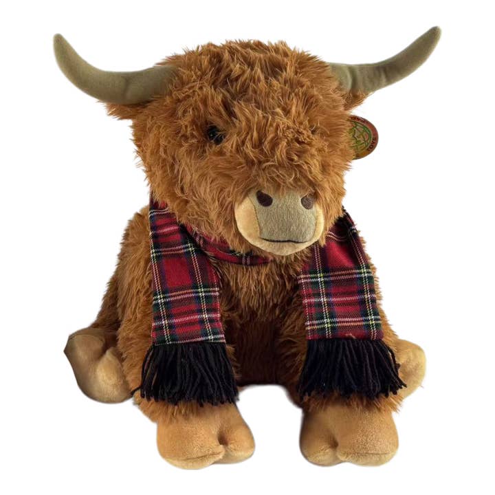 Mad Ally - Wholesale Stuffed/plush toy – Kids & baby - Hamish the Highland Cow Tan 80cm1