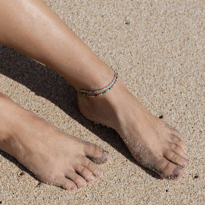 Pineapple Island - Wholesale Anklet - Alila Dainty Beaded Anklet, by Pineapple Island