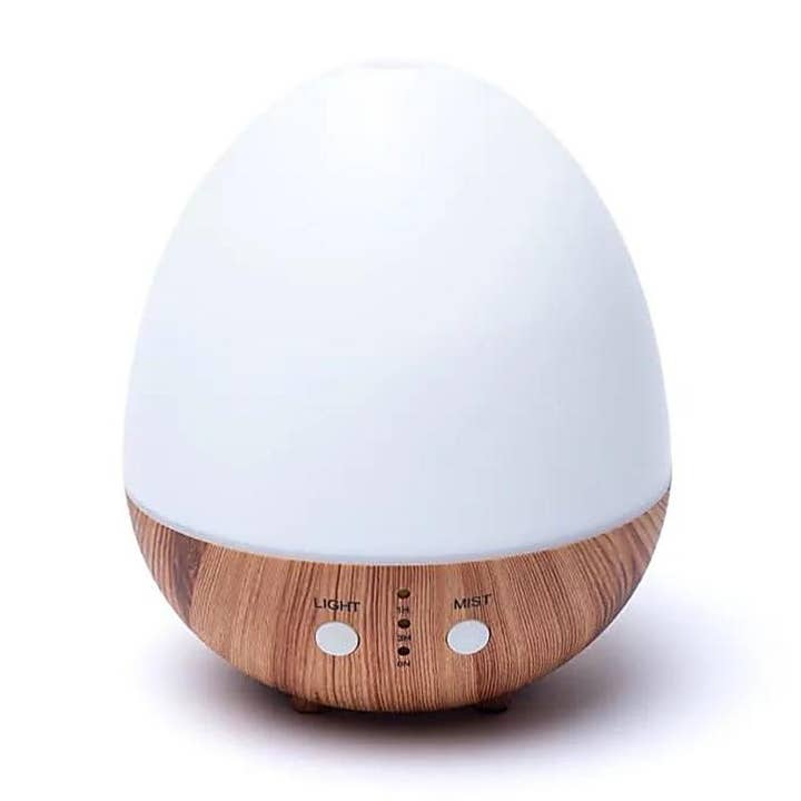 La Boîte à Cailloux - Vendita all'ingrosso Diffusore elettronico - Diffusore di aromi e oli essenziali ovale bianco naturale USB