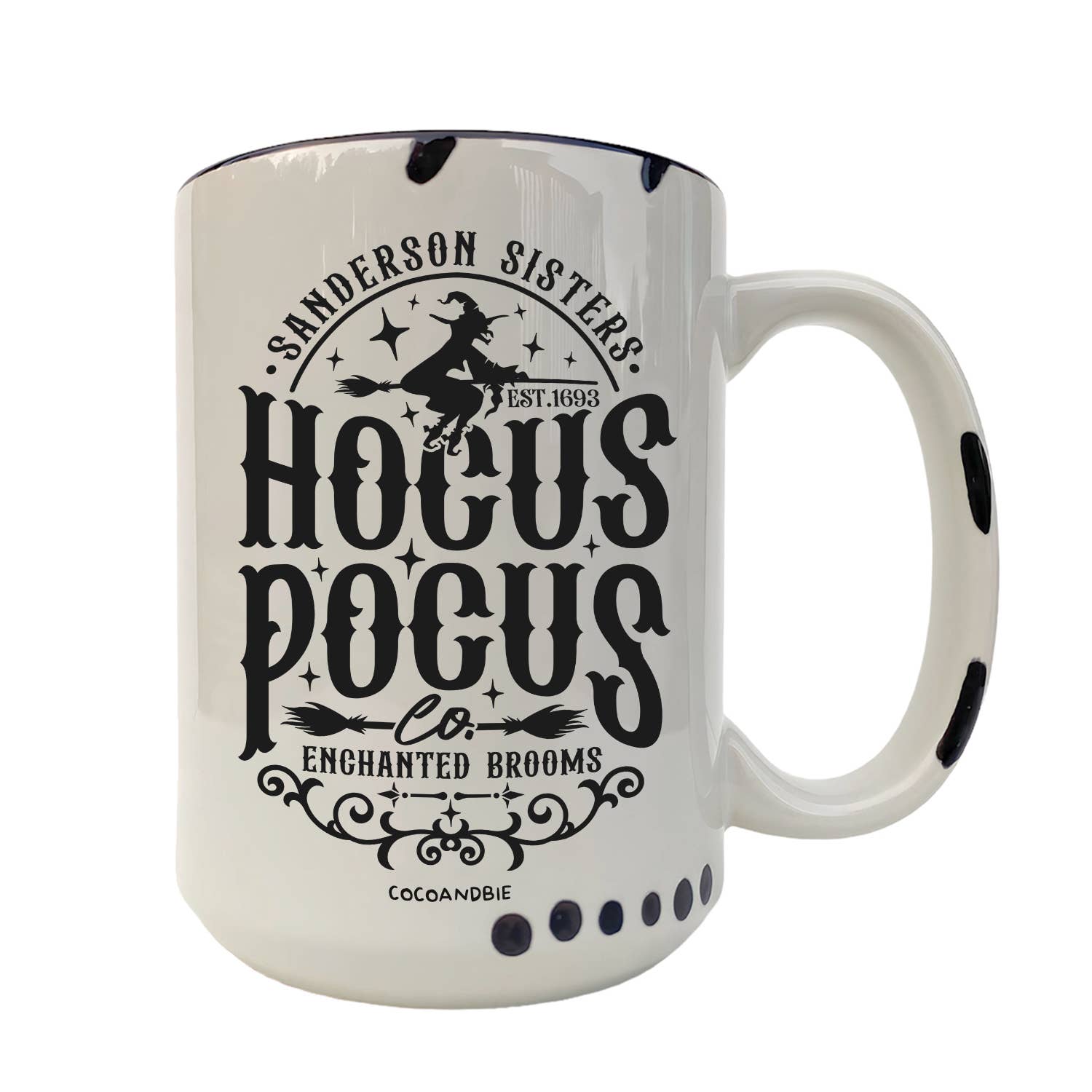 coco+bie designs - Wholesale Coffee Mug - Halloween Mug - Hocus Pocus, Sanderson Sisters, Witch Broom1