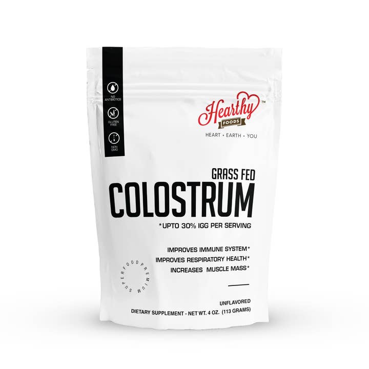 Hearthy Foods - Wholesale Protein/Superfood Powder - Grass Fed Pure Colostrum Powder, Immune Support, Keto, Gut 9