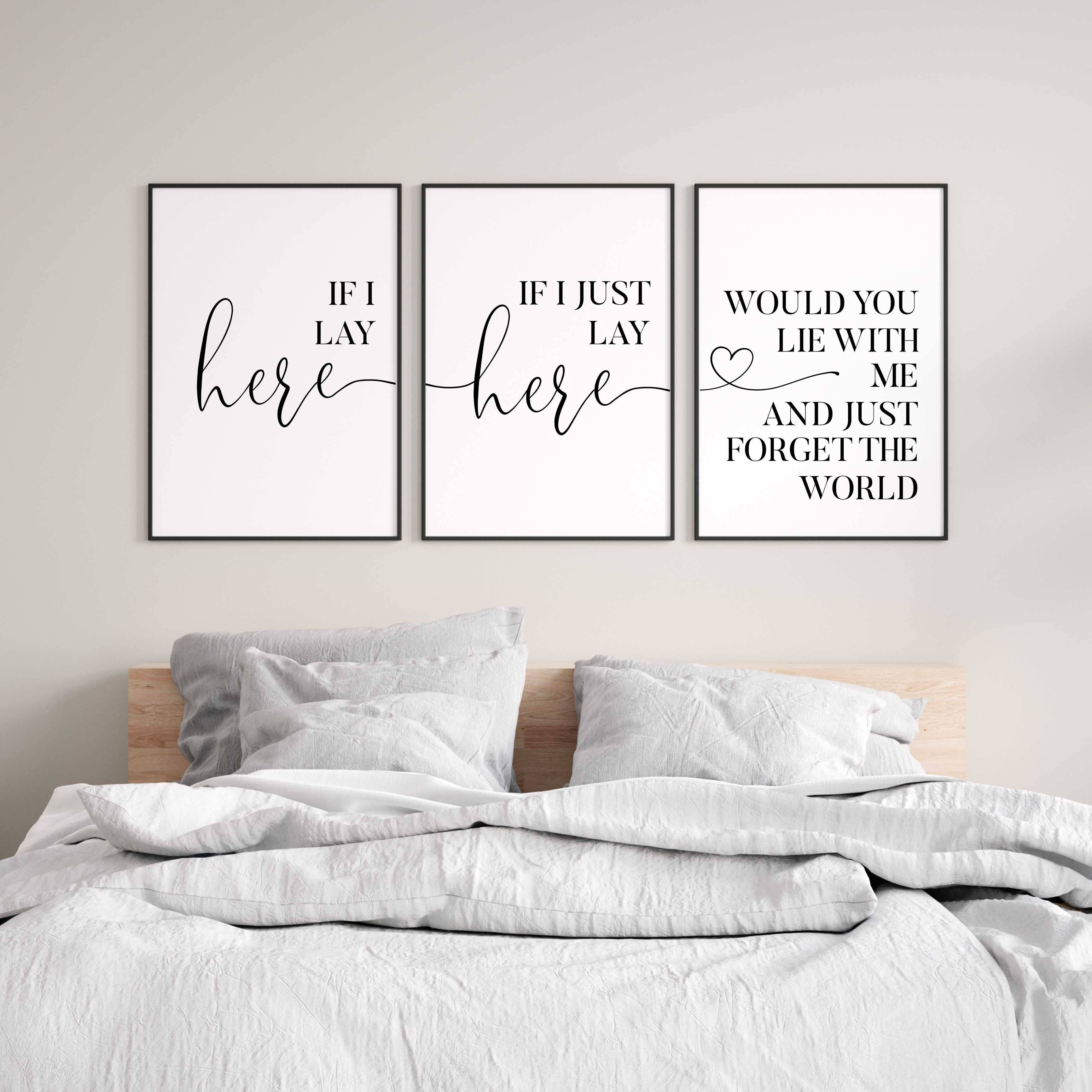 D'LUXE PRINTS - Wholesale Gallery Wall Set - If I Lay Here Set of 3 Prints0