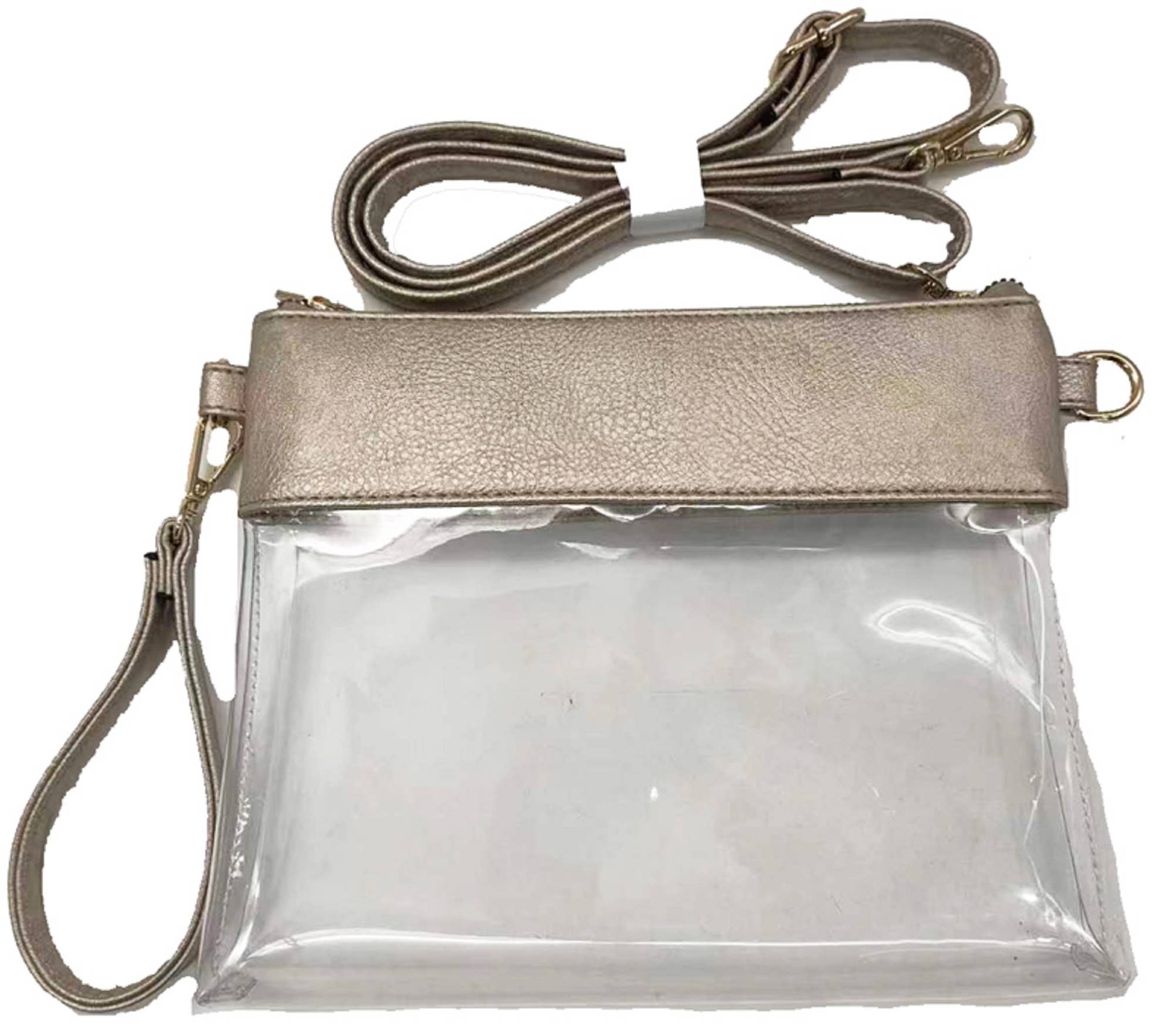 MiMi Wholesale - Wholesale Crossbody Bag - Women's - AD200T Game Day Clear Crossbody Bag/Clutch21