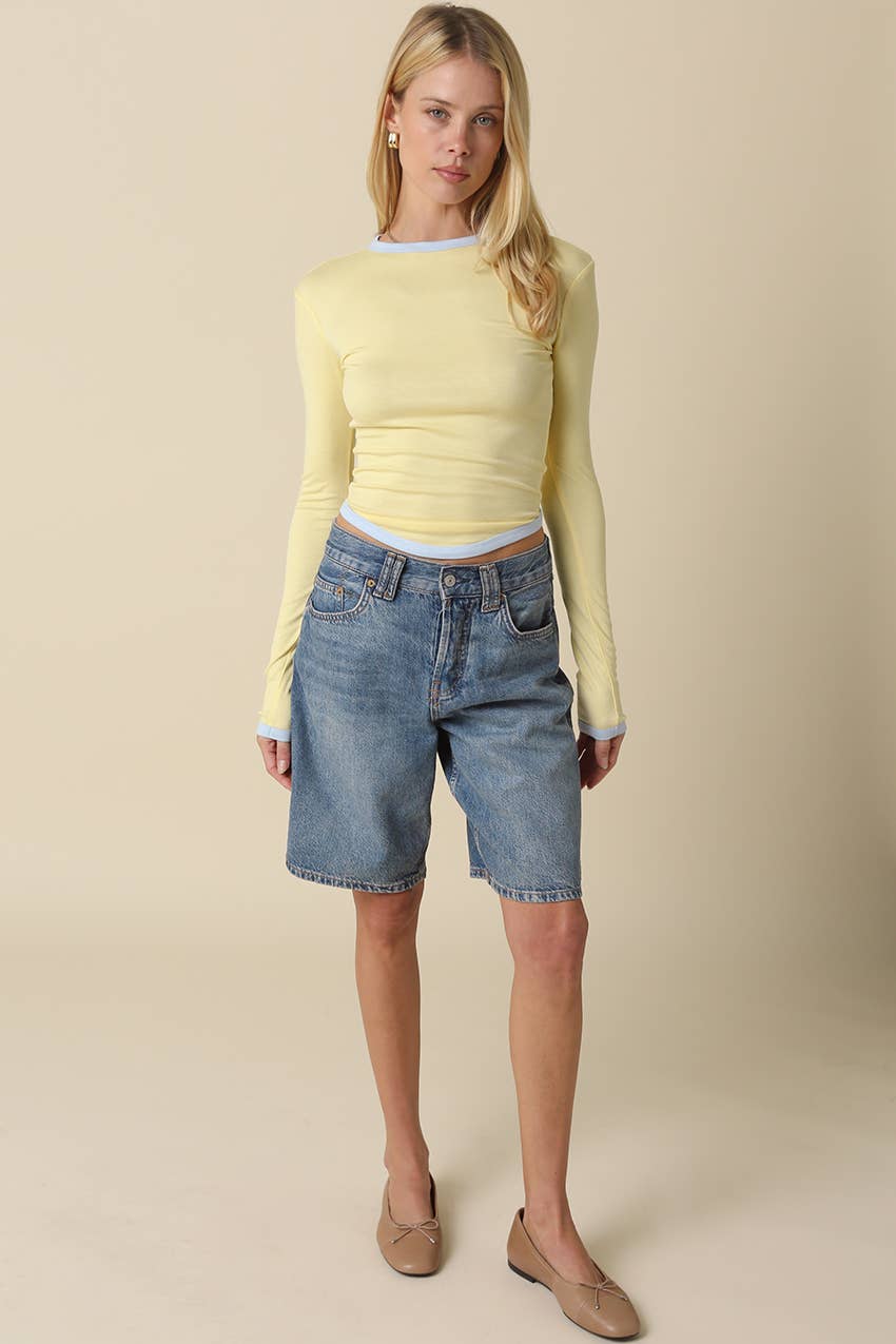 Olivaceous - Vente Haut en maille – femme - Top Kendall14