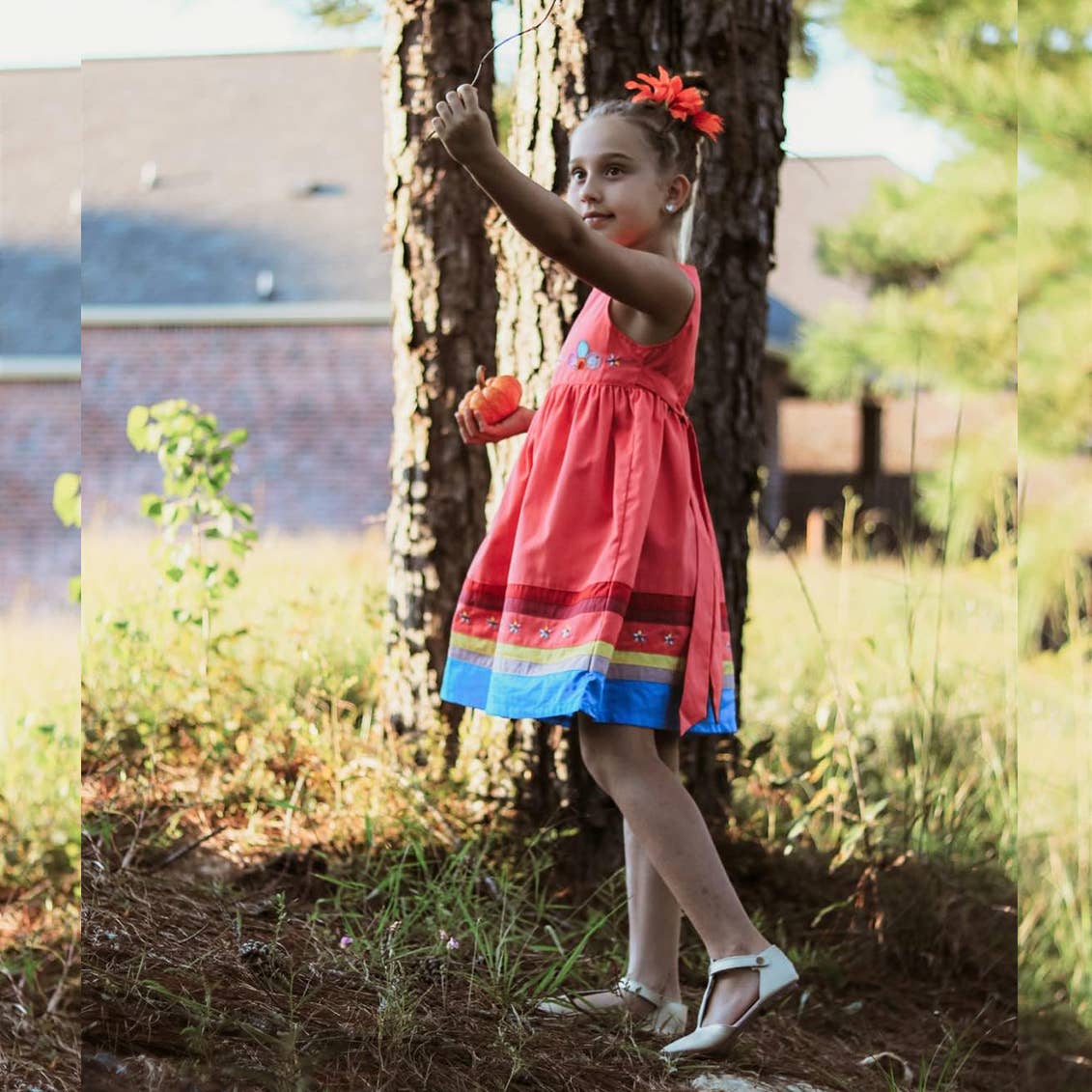 SISSYMINI - Wholesale Dress - Kids - Toddlers & Girls Soft Cotton Applique Dress | 878-SS238