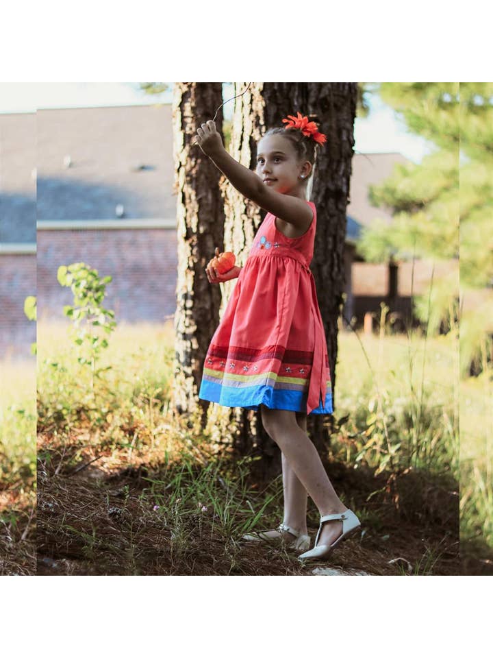 SISSYMINI - Wholesale Dress - Kids - Toddlers & Girls Soft Cotton Applique Dress | 878-SS238