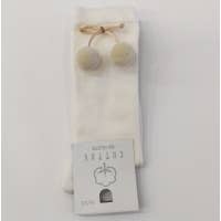 Cotton Socks - Wholesale Socks - Kids & Baby - HIGH SOCK WITH POM POM14