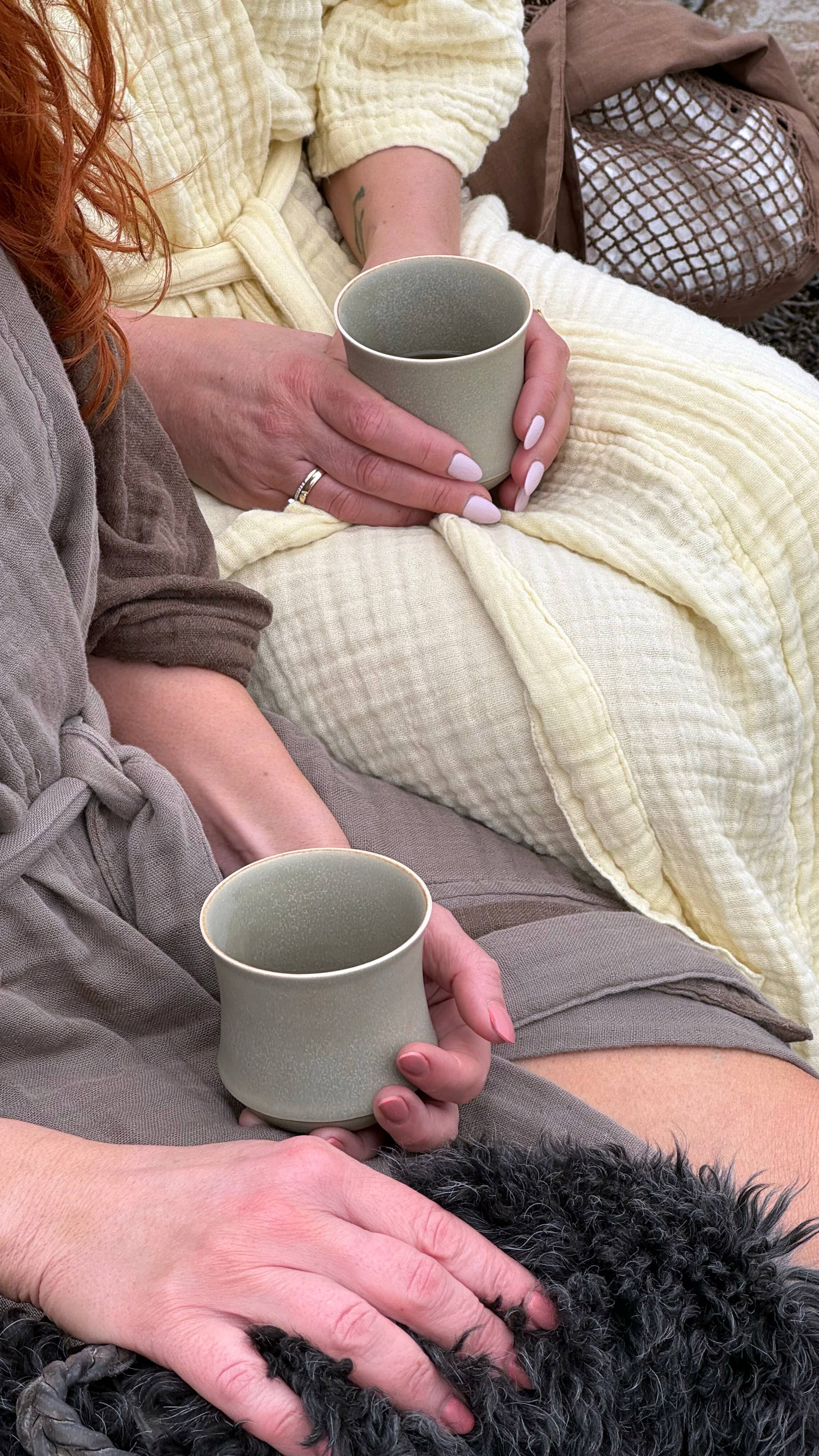 The Organic Company - Vendita all'ingrosso Vestaglia - Donna - Accappatoio FINE - Stone2