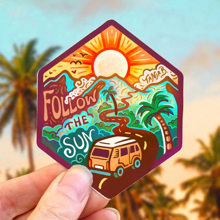 Follow the Sun - Sticker for wholesale by SeeknRevel