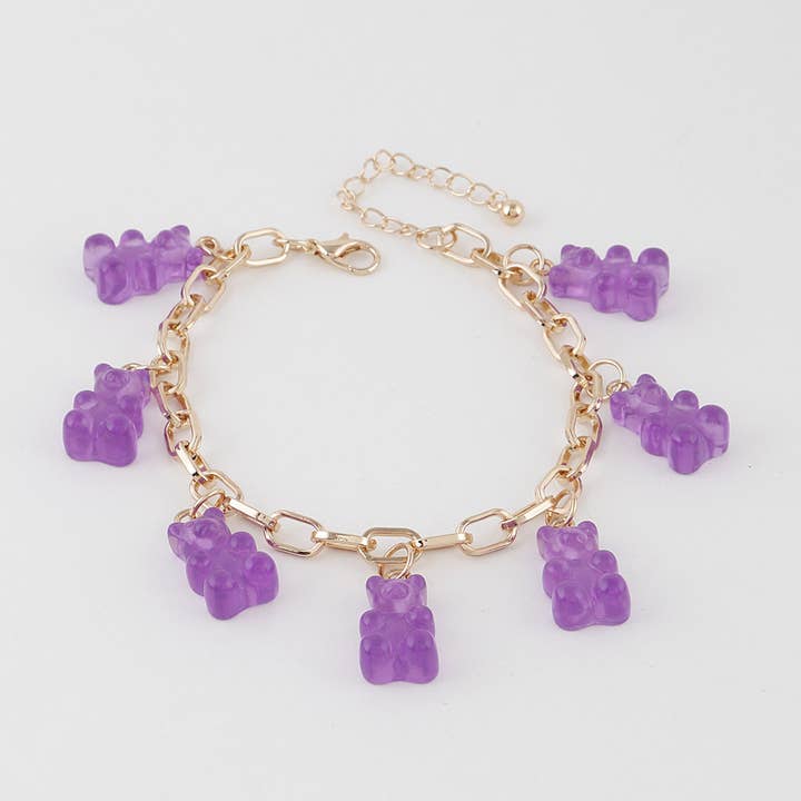 3AM BY H&D ACCESSORIES - Wholesale Charm/Dangle Bracelet - Gummy Bear Charm Bracelet