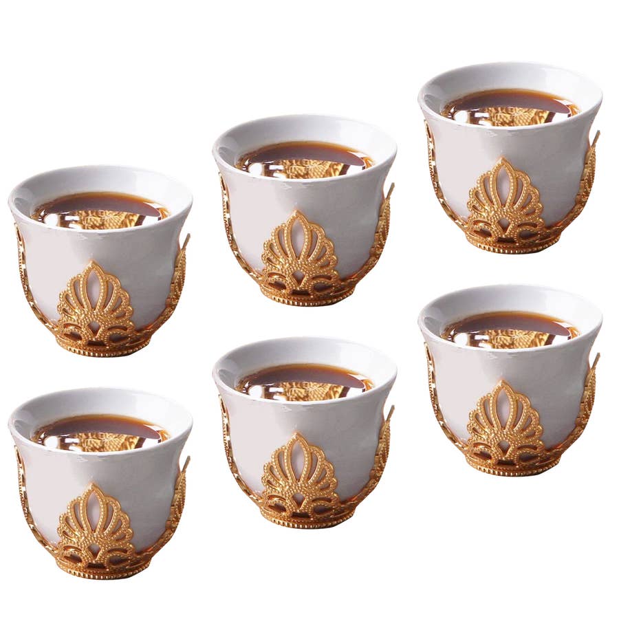 Luxury Turkish Copper Coffee Cups, Espresso Cup Set, Coffee Cups