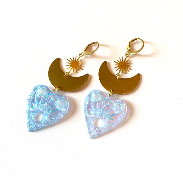 Sophia Louiz - Wholesale Dangle Earrings - Heart & Dagger Earrings2