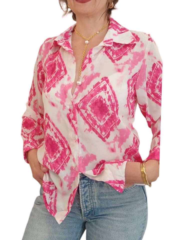 ZX-21215 women's blouse for wholesale by CENTO UNO ITALY